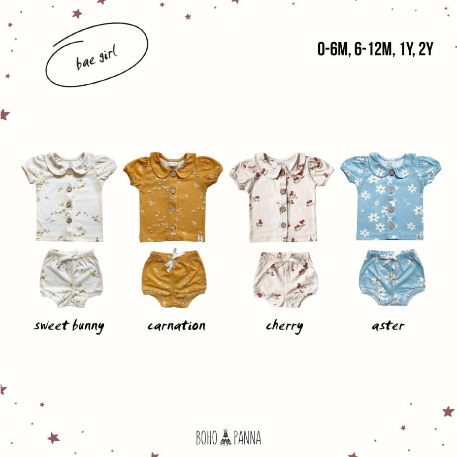 BOHO PANNA BASIC SET CARNATION 6-12M