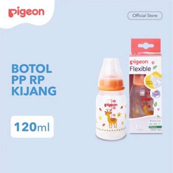 PIGEON BOTOL PP RP 120ML RUSA W/S NIPPLE