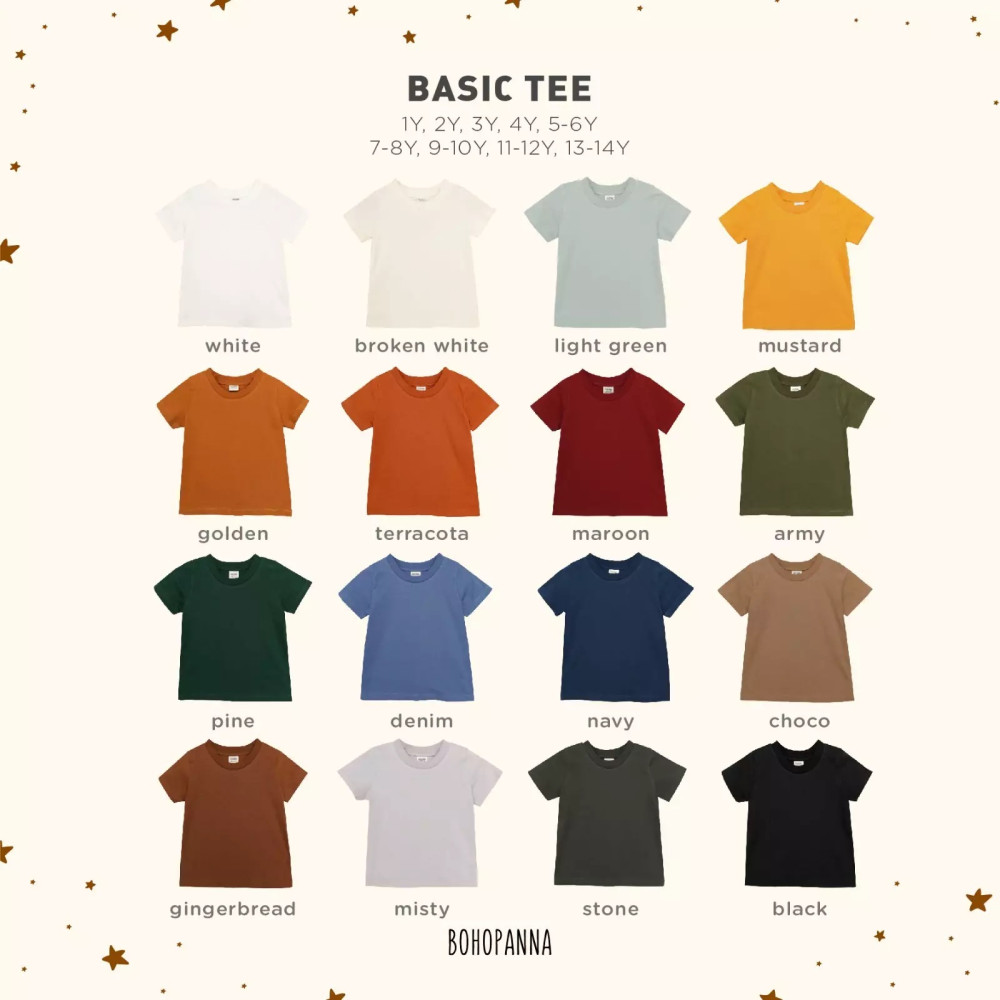 BOHO BASIC TEE WHITE 4Y