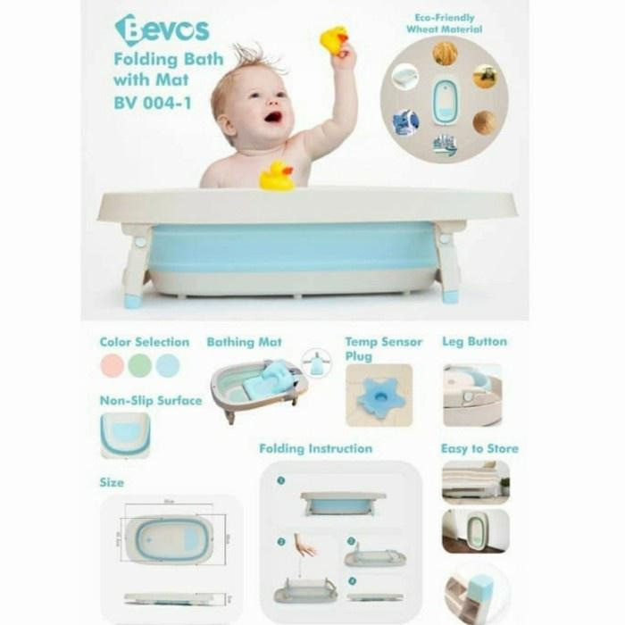 BEVOS BABY FOLDING BATH WITH MAT BV 004-1