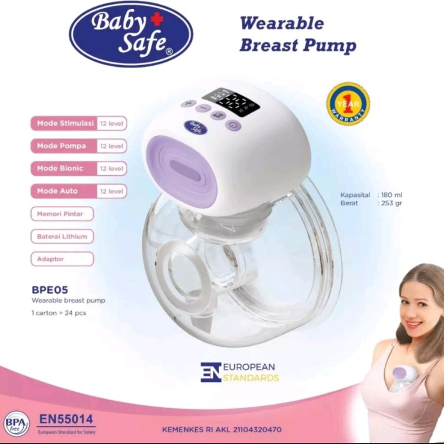 BABY SAFE WEARABLE BREASTPUMP BPE05