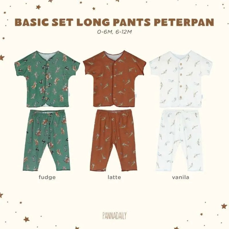 BOHO PANNA BASIC SET LONG PANTS DISNEY PETERPAN 0-6M
