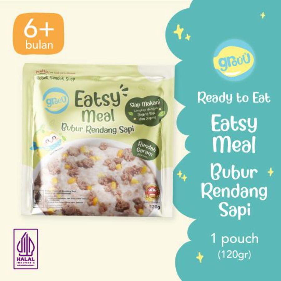 GROUU EATSY MEAL BUBUR RENDANG SAPI