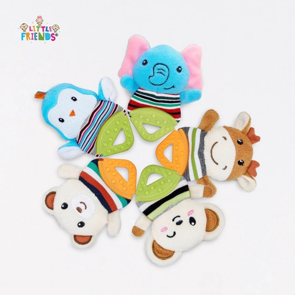 LITTLE FRIENDS RATTLE TEETHER BEAR LFR3080