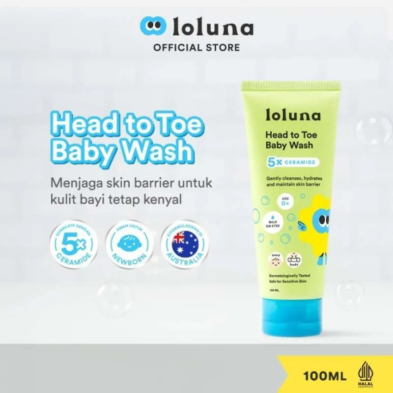 LOLUNA HEAD TO TOE BABY WASH 100 ML