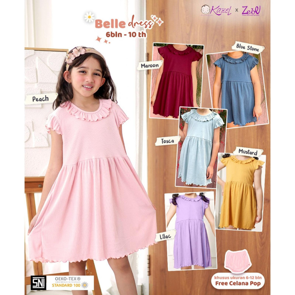 KAZEL X ZEBE BELLE DRESS L TOSCA