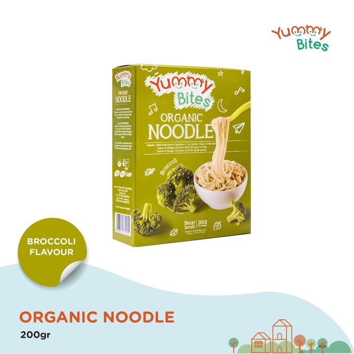 YUMMY BITES ORGANIC NOODLE BROCCOLL 200GR