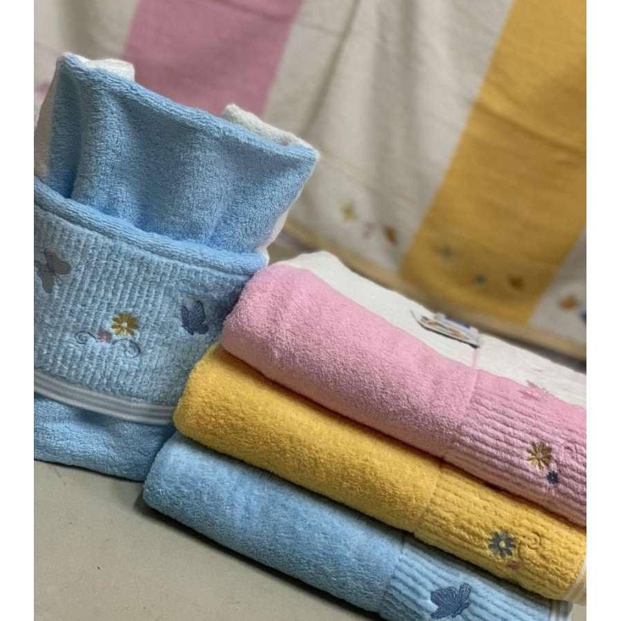 TERRY PALMER HAND TOWELS BLOSSOM BUTTERFLY