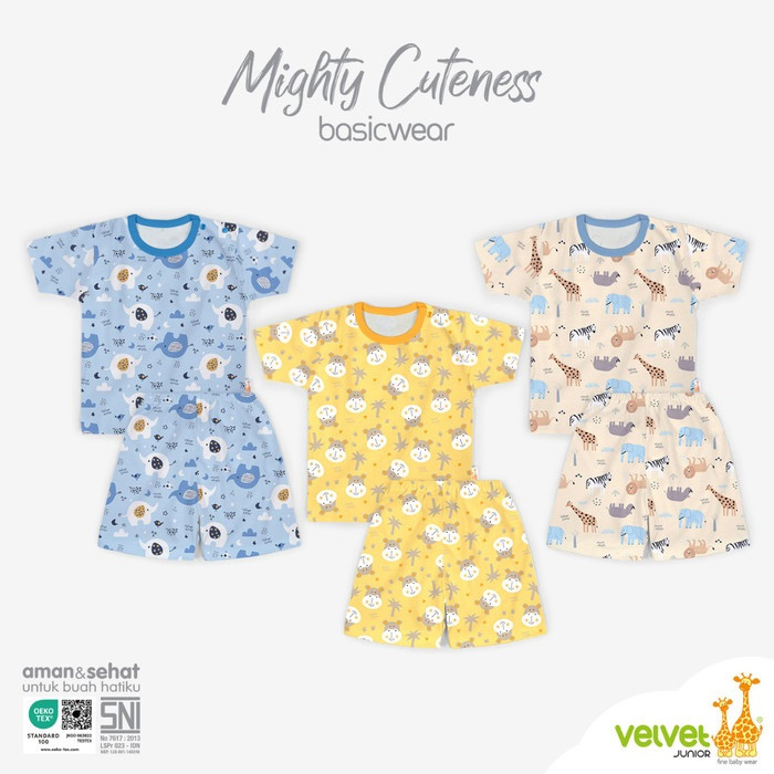 VELVET SET KP PDK+CLN PDK XL 3PCS MIGHTY CUTENESS