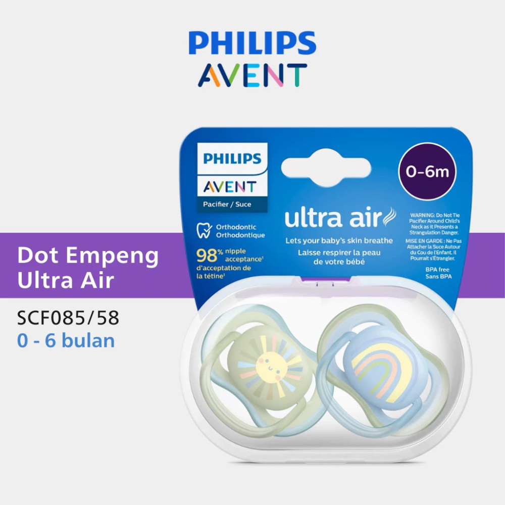 AVENT SOOTHER AIR 0-6M BOY X2 SCF085/58