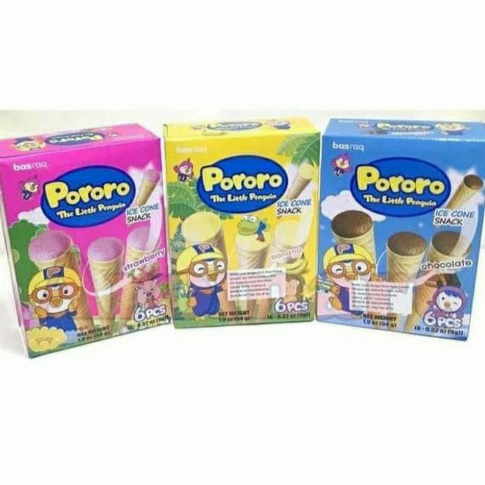 PORORO BASRAG PORORO ICE CONE SNACK CHOCOLATE 54GR