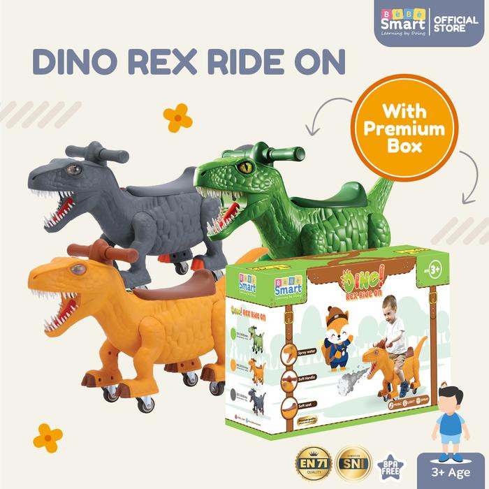 BEBE SMART DINO REX GREEN BBS 2662 RIDE ON