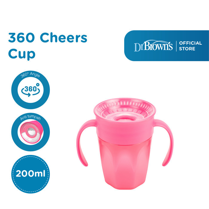DR BROWN`S SMOOTH CHEERS 360 CUP PINK 71005