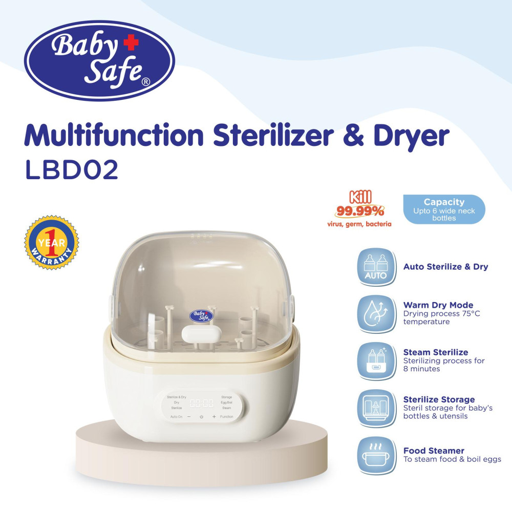 BABY SAFE STERILIZE & DRY 6 IN 1 LBD02