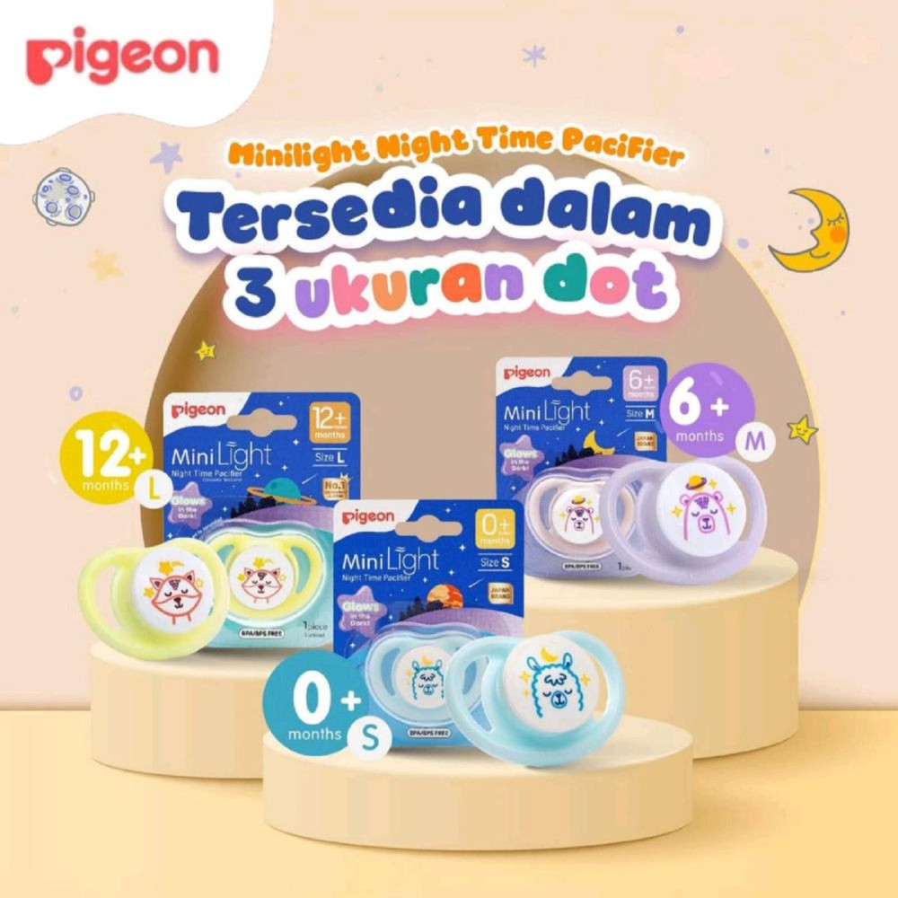 PIGEON MINILIGHT NIGHT TIME PACIFIER L