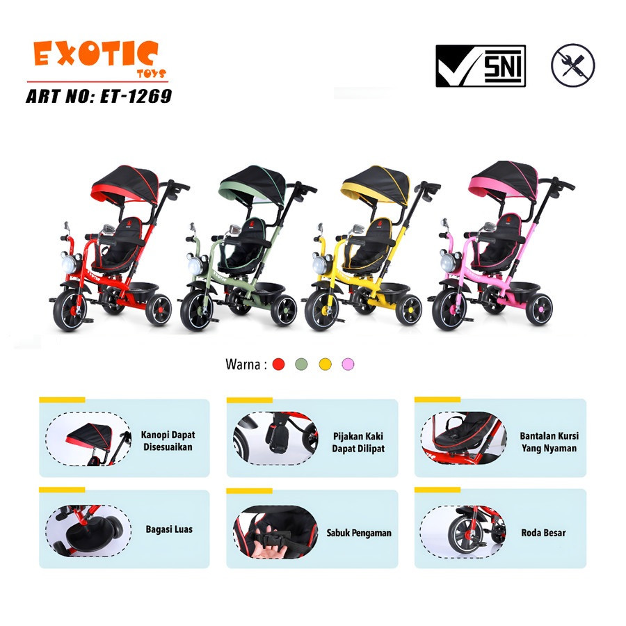 EXOTIC  TRICYCLE ET-1269 GREEN