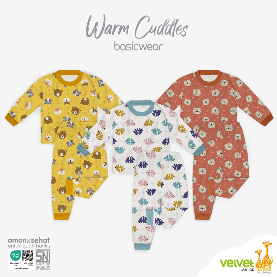 VELVET SET KP PANJANG M 3PCS WARM CUDDLES