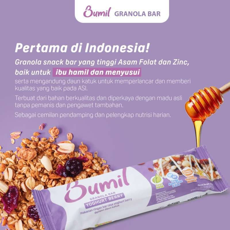 PIGEON BUMIL SNACK GRANOLA BAR RASA YOGURT BERRY
