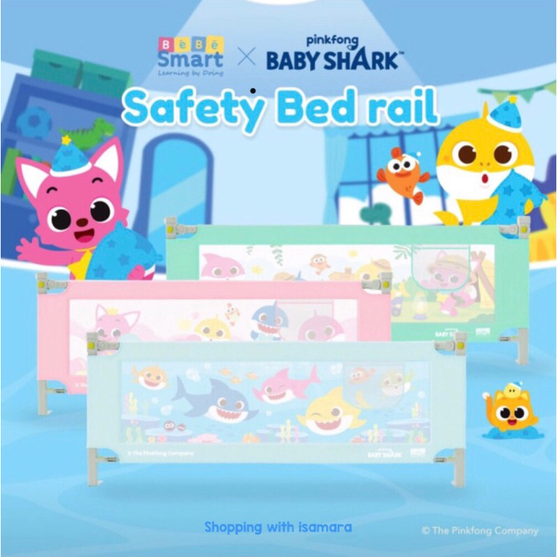 BEBE SMART SAFETY BED RAIL 200CM PINK FONG PINK