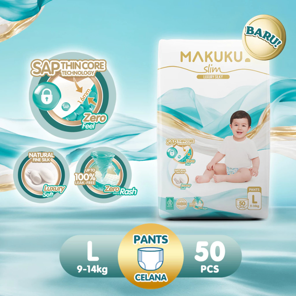 MAKUKU AIR DIAPERS SLIM PANTS L50