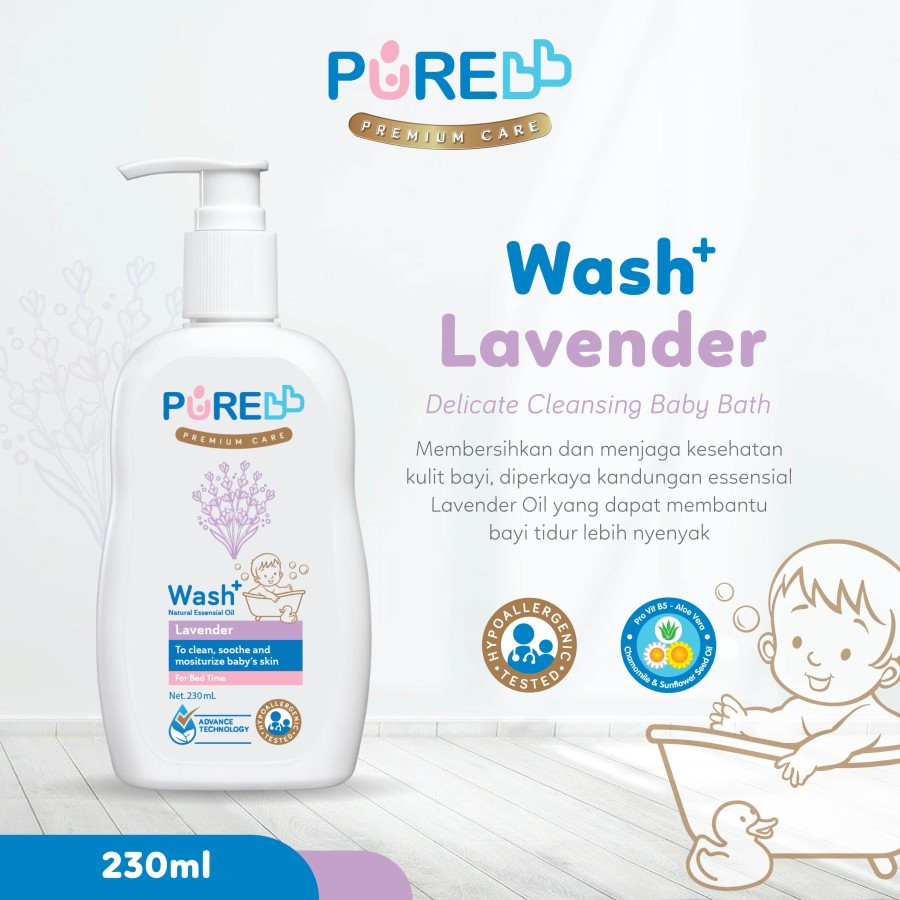 PURE BABY WASH LAVENDER 230 ML