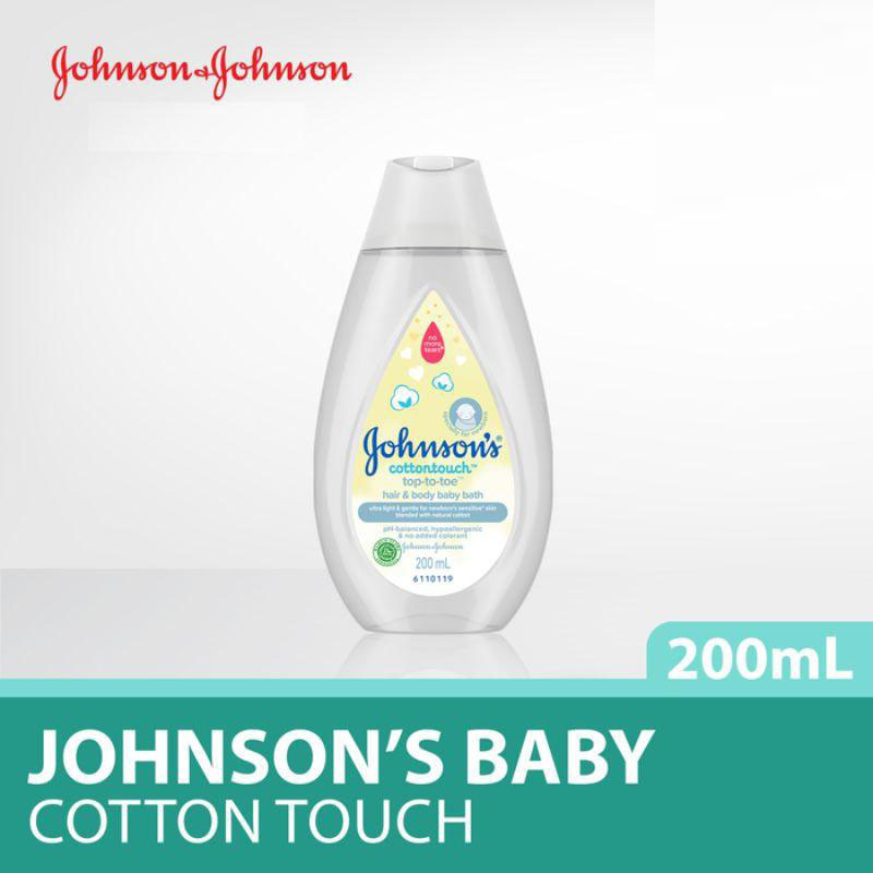 JOHNSON`S BABY COTTON TOUCH TOP TO TOE BATH 200ML