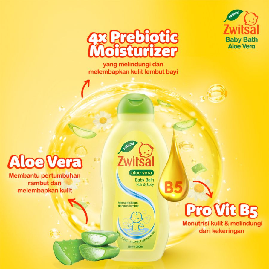 ZWITSAL HAIR & BODY ALOE VERA BOTTLE 100ML