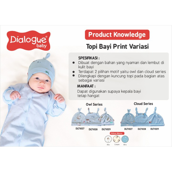 DIALOGUE TOPI BAYI PRINT VARIASI F DLT1029