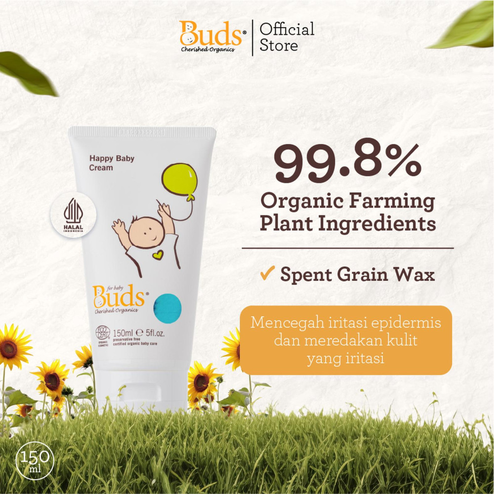 BUDS HAPPY BABY CREAM LOTION 150 ML
