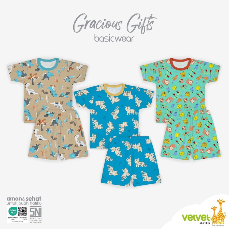 VELVET STLN KP PENDEK S GRACIOUS GIFTS 3PCS