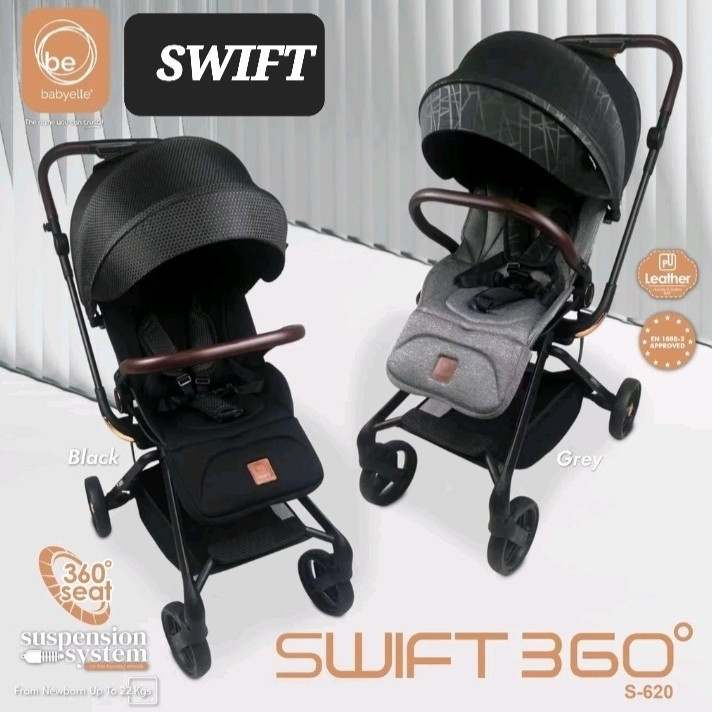 BABYELLE STROLLER SWIFT BLACK S-620