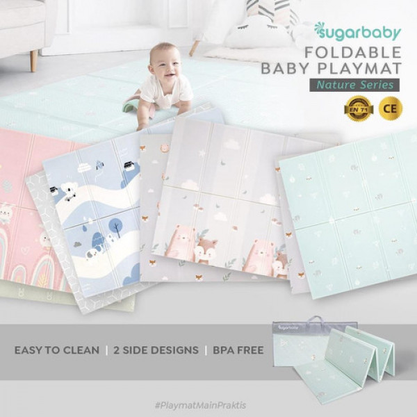 SUGAR BABY FOLDABLE BABY PLAYMAT GREY