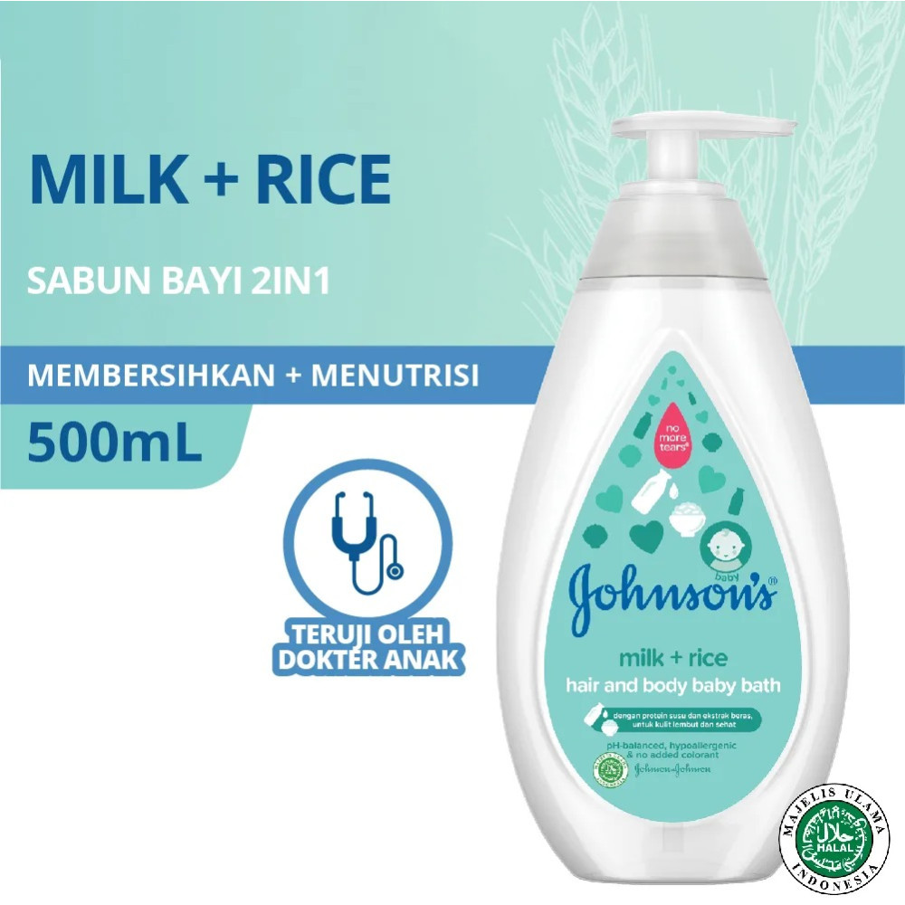 JOHNSON`S BABY MILK & RICE BABY LOTION BTL 500 ML