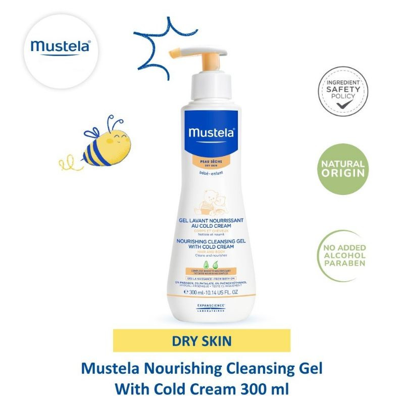 MUSTELA NOURISH CLEANSING GEL WITH COLD CREAM 300ML