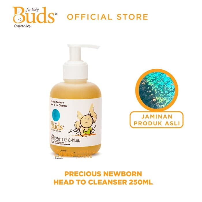 BUDS PRECIOUS NEWBORN HEAD TO TOE CLEANSER 250 ML