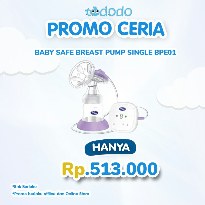 BABY SAFE BREAST PUMP SINGLE BPE01