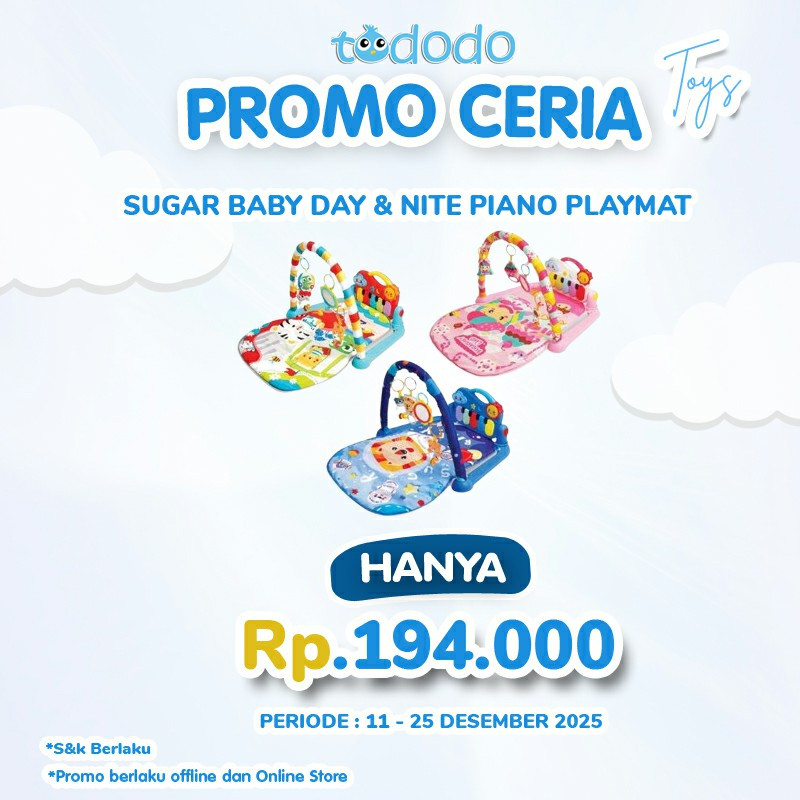SUGAR BABY DAY & NITE PIANO PLAYMAT