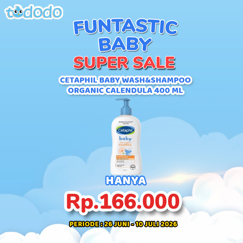 CETAPHIL BABY WASH&SHAMPOO ORGANIC CALENDULA 400 ML