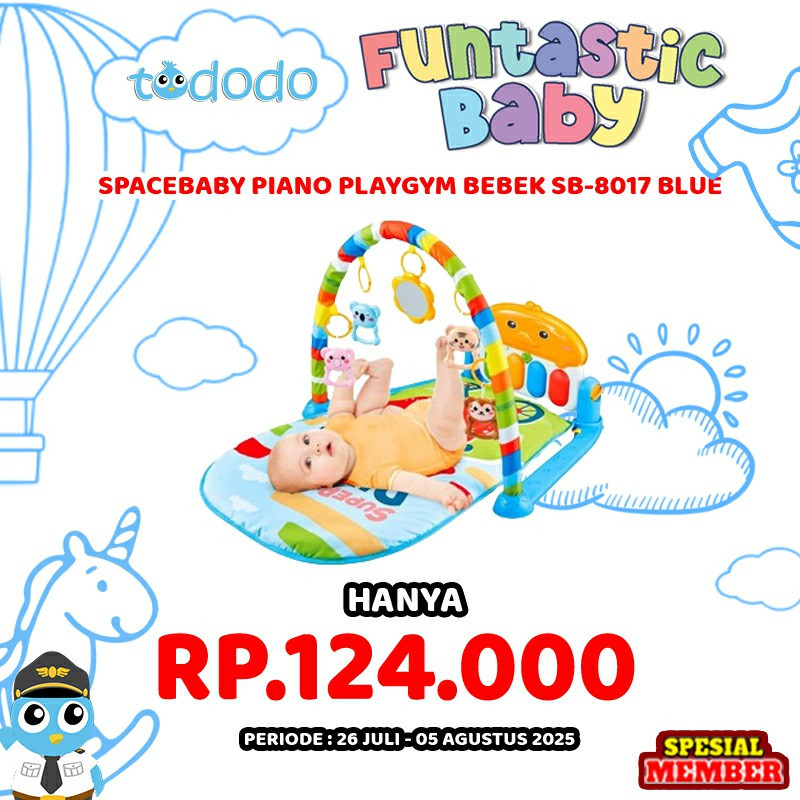 SPACEBABY PIANO PLAYGYM BEBEK SB-8017
