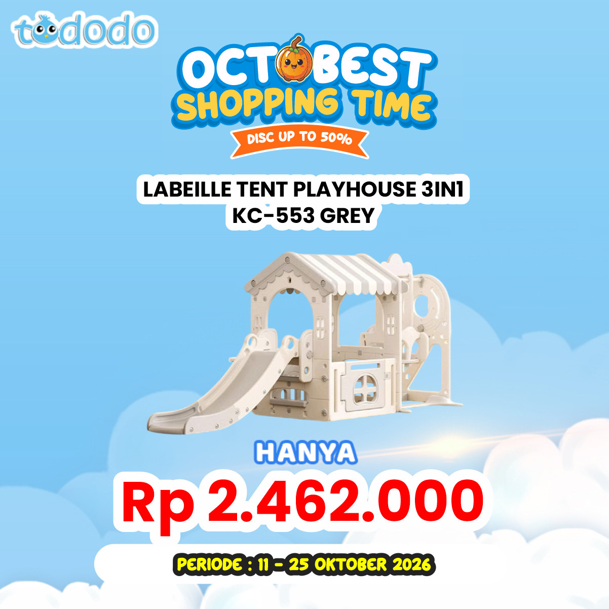 LABEILLE TENT PLAYHOUSE 3IN1 KC-553