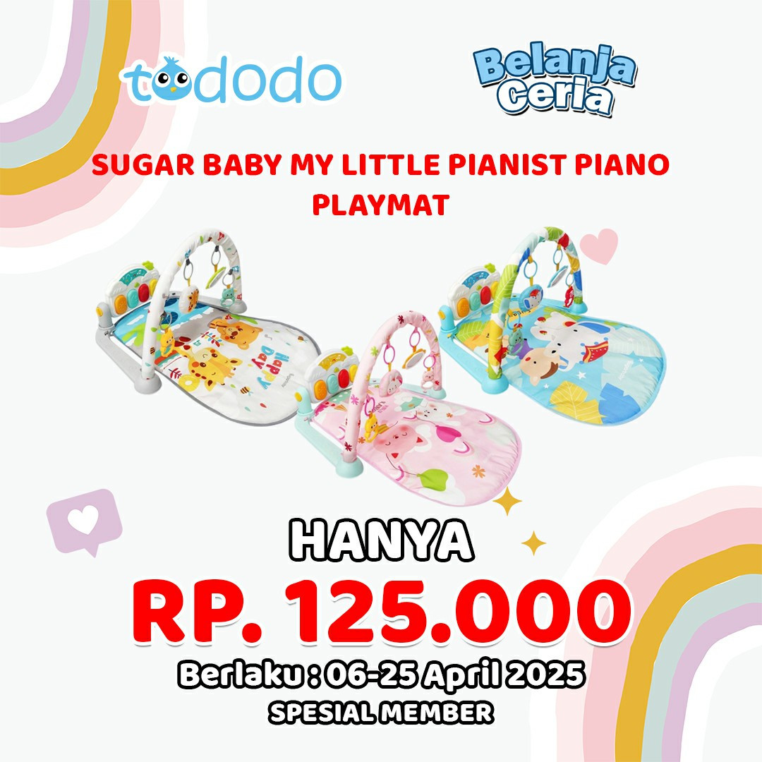 SUGAR BABY MY LITTLE PIANIST PIANO PLAYMAT