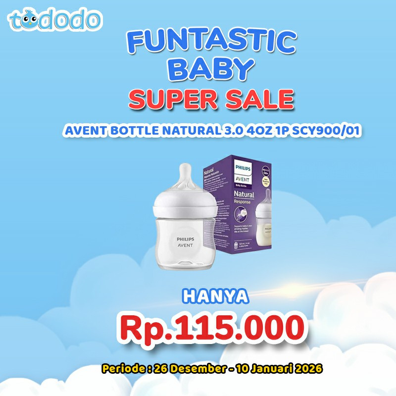 AVENT BOTTLE NATURAL 3.0 4OZ 1P SCY900/01
