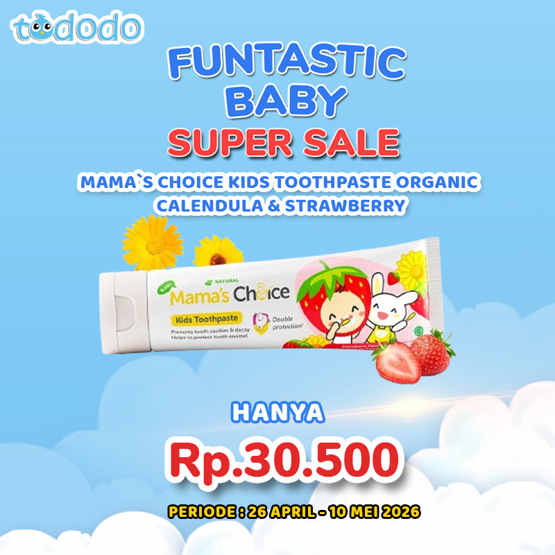 MAMA`S CHOICE KIDS TOOTHPASTE ORGANIC CALENDULA & STRAWBERRY