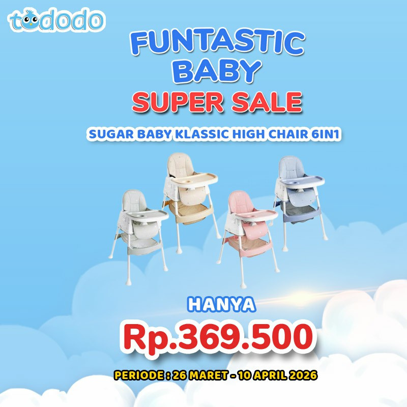 SUGAR BABY KLASSIC HIGH CHAIR 6IN1