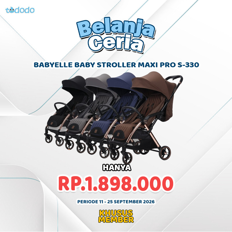 BABYELLE BABY STROLLER MAXI PRO S-330 BLACK
