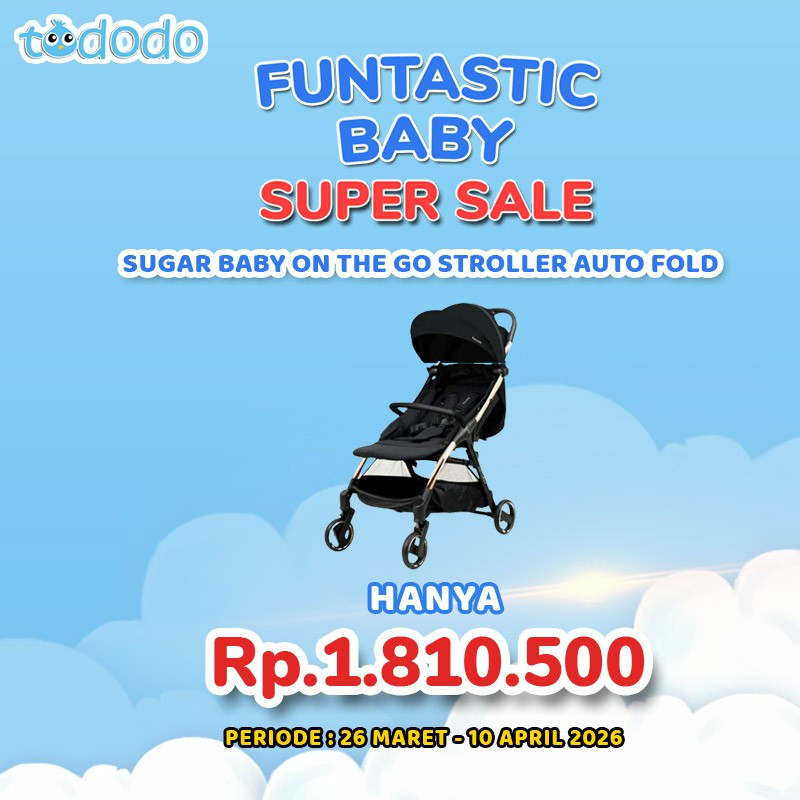 SUGAR BABY ON THE GO STROLLER AUTO FOLD