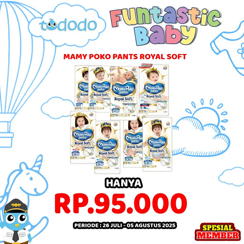 MAMY POKO PANTS ROYAL SOFT