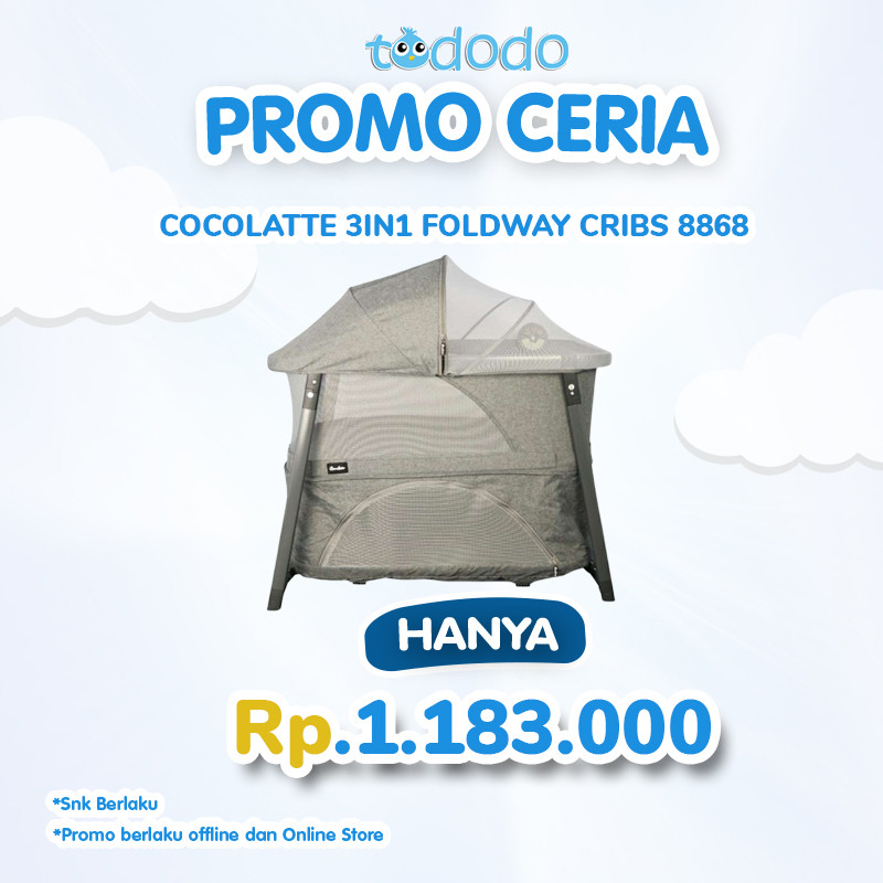 COCOLATTE 3IN1 FOLDWAY CRIBS 8868
