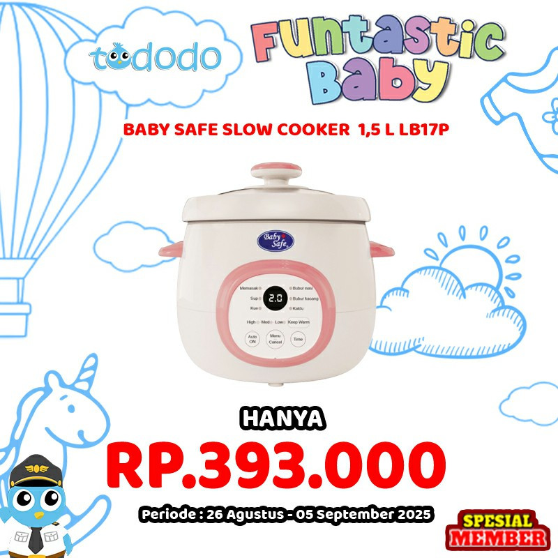 BABY SAFE SLOW COOKER  1,5 L LB17P
