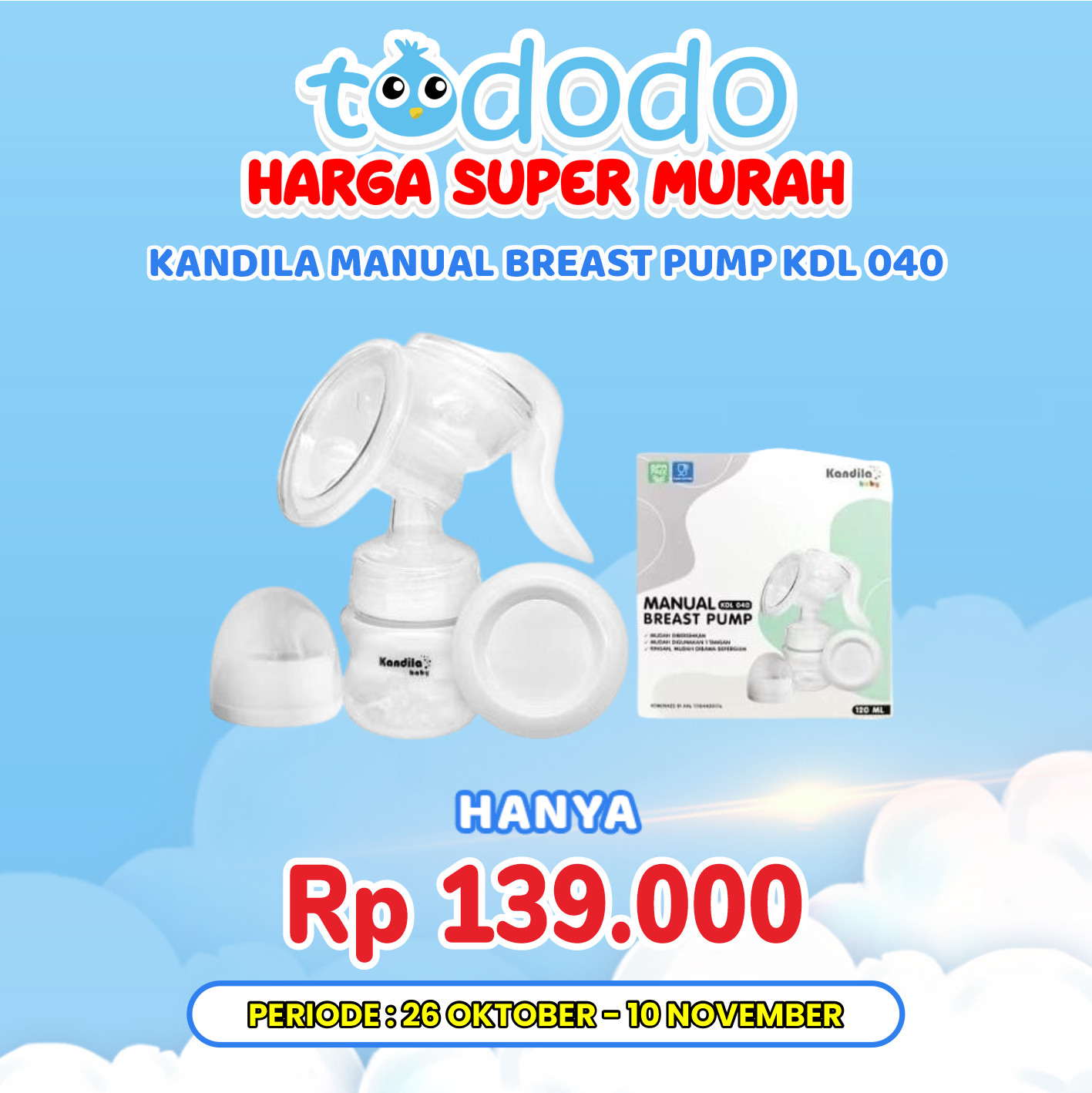KANDILA MANUAL BREAST PUMP KDL 040